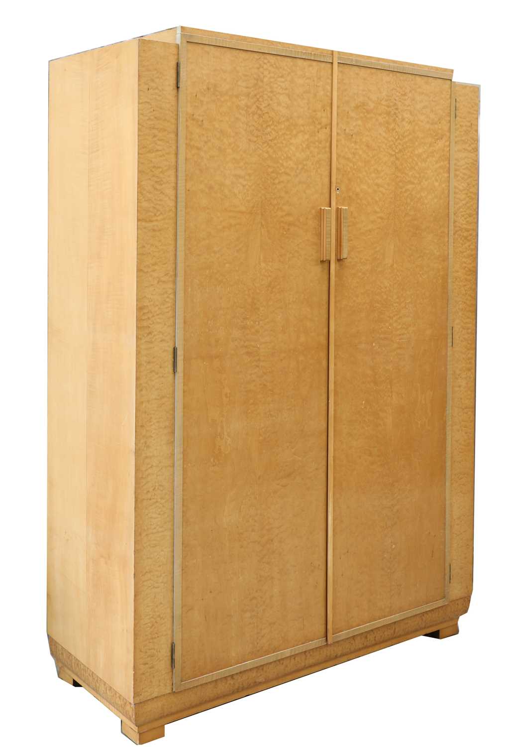 Lot 363 - An Art Deco maple wardrobe