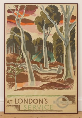 Lot 160 - A London Transport poster: 'At London's Service'