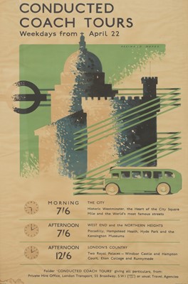 Lot 161 - A London Transport poster: 'Conducted Coach Tours'