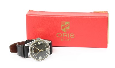 Lot 238 - A mid-size stainless steel Oris mechanical strap watch