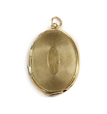 Lot 1348 - An Austrian oval hinged enamel locket