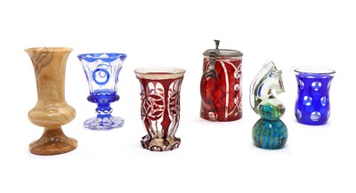 Lot 258 - A collection of 19th century and later Bohemian glass ware