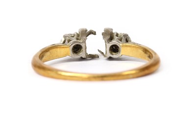 Lot 1346 - An 18ct gold ring mount