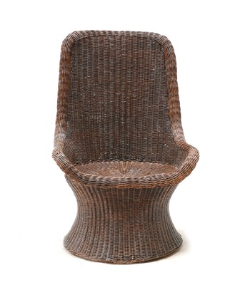 Lot 372 - A rattan garden chair
