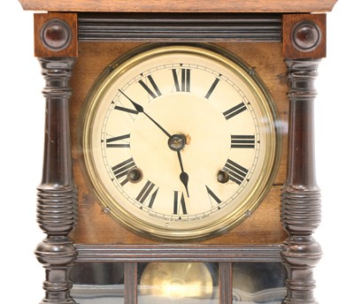 Lot 210 - A Victorian marble mantel clock