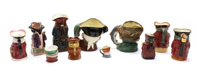Lot 279 - Eleven toby and character mugs and jugs