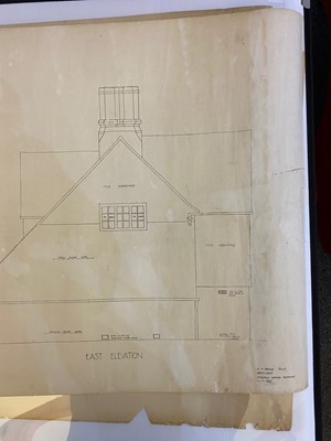 Lot 79 - A collection of architectural elevations and floor plans