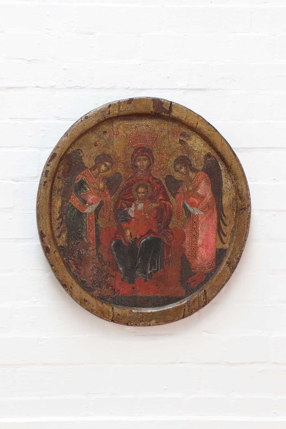 Lot 40 - An icon of the Mother of God of the Sign