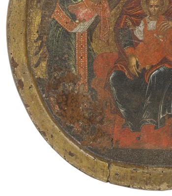 Lot 40 - An icon of the Mother of God of the Sign
