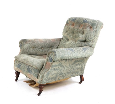 Lot 373 - A Victorian Howard type armchair