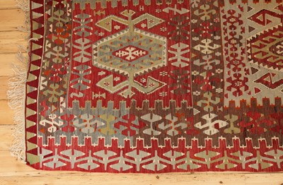 Lot 490 - A kilim flatweave rug