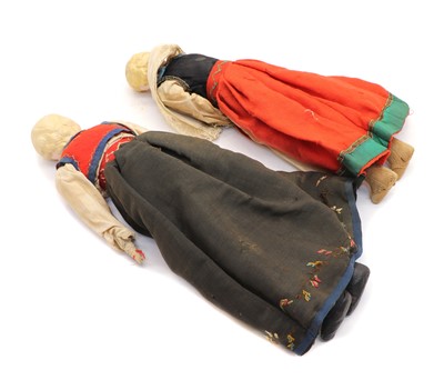 Lot 169 - A pair of Norwegian costume dolls