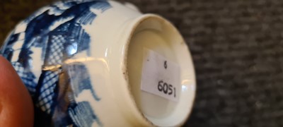 Lot 106 - A collection of 18th century blue and white porcelain tea wares