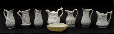 Lot 199 - A collection of eight British Heritage stoneware jugs