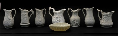 Lot 199 - A collection of eight British Heritage stoneware jugs