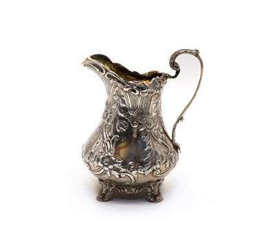 Lot 24 - An early Victorian silver cream jug