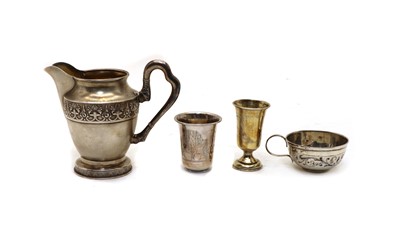 Lot 19 - A collection of Russian silver