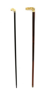 Lot 305 - A Victorian novelty walking stick