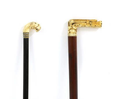 Lot 305 - A Victorian novelty walking stick