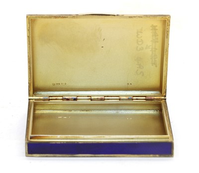 Lot 78 - A silver-gilt and enamelled box and cover