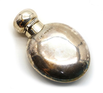 Lot 59 - A silver and enamelled scent bottle