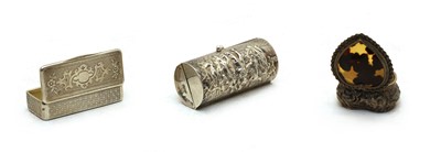 Lot 68 - A 830 standard silver cylindrical box