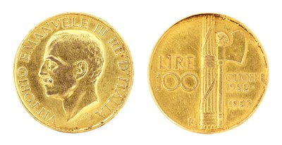 Lot 68 - Coins, Italty, 100 Lire, 1923