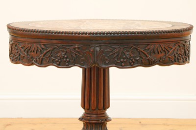 Lot 479 - An Anglo-Chinese hardwood occasional table
