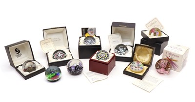 Lot 205 - A collection of Scottish glass paperweights