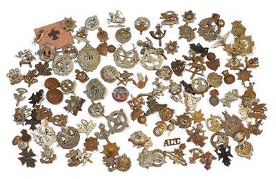 Lot 187 - A collection of military cap badges