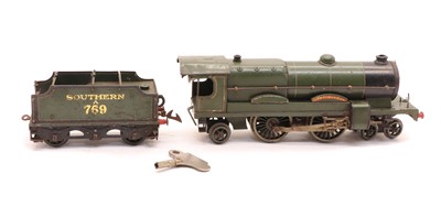 Lot 274 - A Hornby Meccano O Gauge locomotive and tender