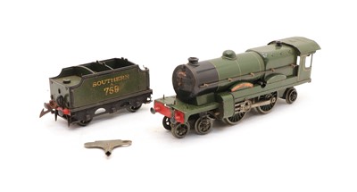 Lot 274 - A Hornby Meccano O Gauge locomotive and tender