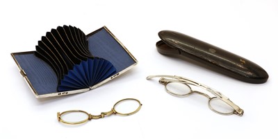 Lot 72 - A pair of silver spectacles
