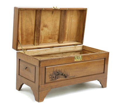 Lot 305 - A camphorwood chest