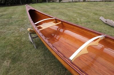 Lot 515 - A Canadian cedar strip canoe: 'Betsie'