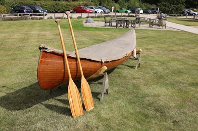 Lot 515 - A Canadian cedar strip canoe: 'Betsie'