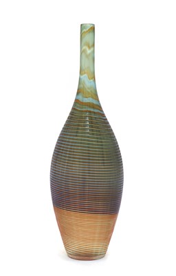 Lot 108 - A Murano Inciso glass bottle vase