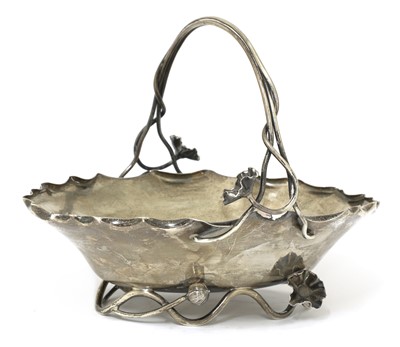 Lot 46 - An Aesthetic Movement silver basket