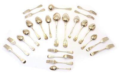 Lot 29 - A collection of silver flatware
