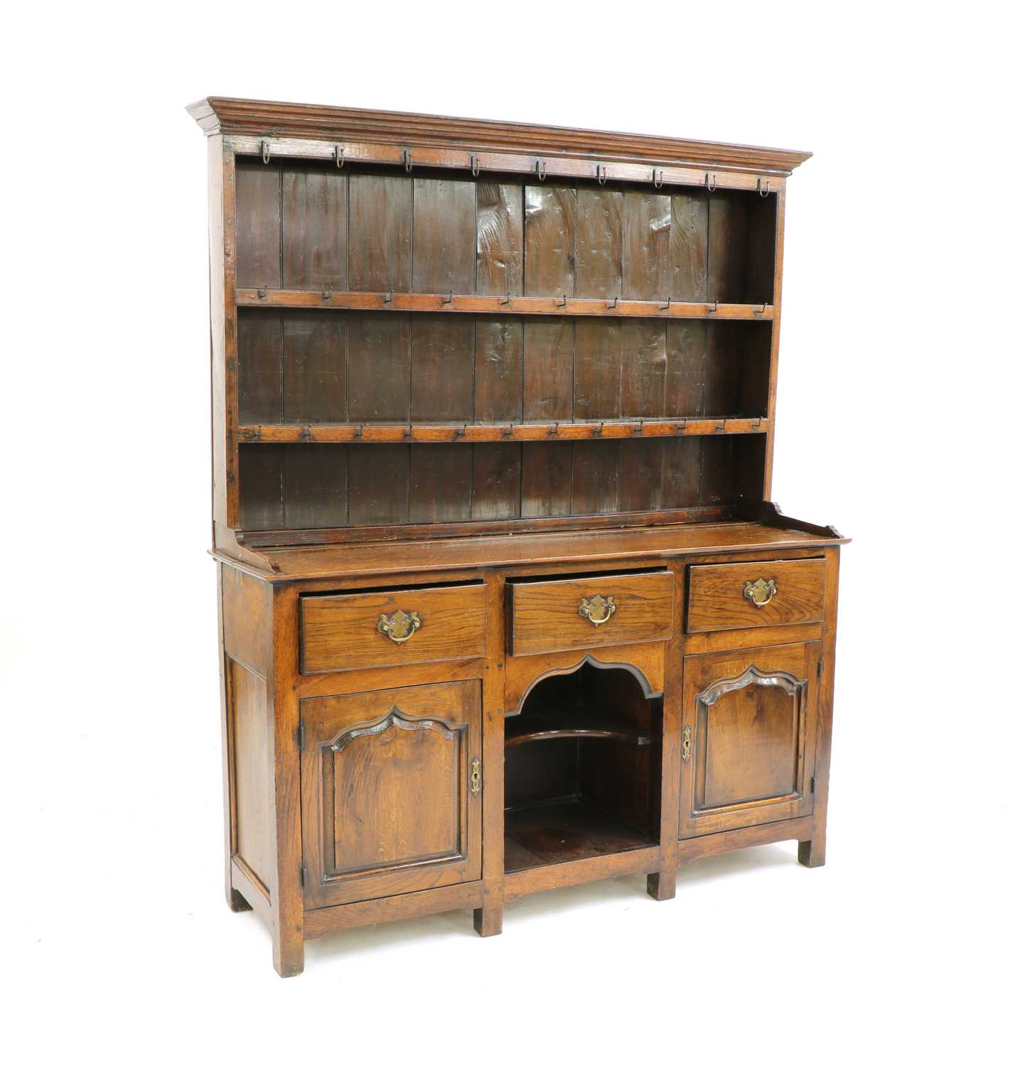 Lot 563 - A small 18th century oak dresser