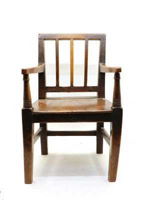 Lot 493 - A 19th century child's armchair