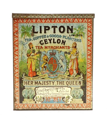 Lot 254 - A Lipton's 10lb tea tin