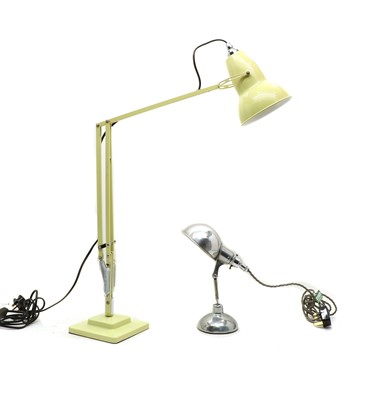 Lot 187A - A modern Anglepoise lamp and a small chromed desk lamp