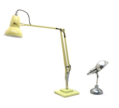 Lot 187 - A modern Anglepoise lamp and a small chromed desk lamp