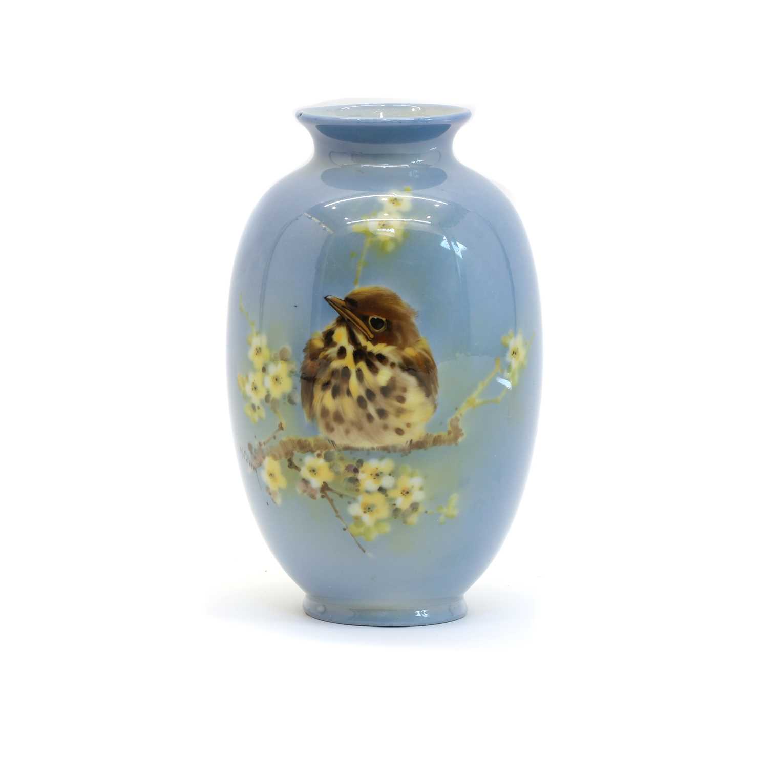 Lot 159 - A Royal Doulton Titanian ware vase