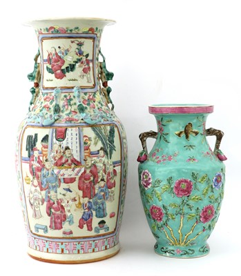 Lot 355 - A Chinese famille rose vase