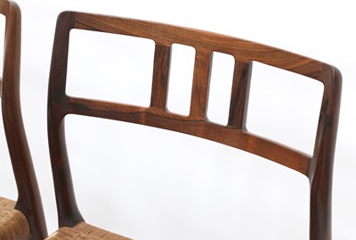 Lot 557 - A set of eight rosewood 'Model 79' chairs