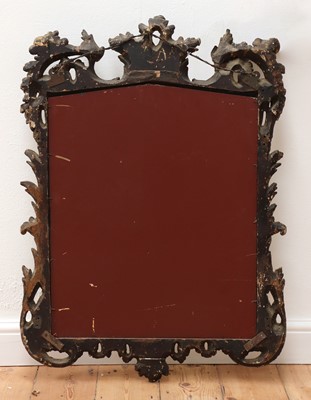Lot 66 - A George III carved giltwood mirror