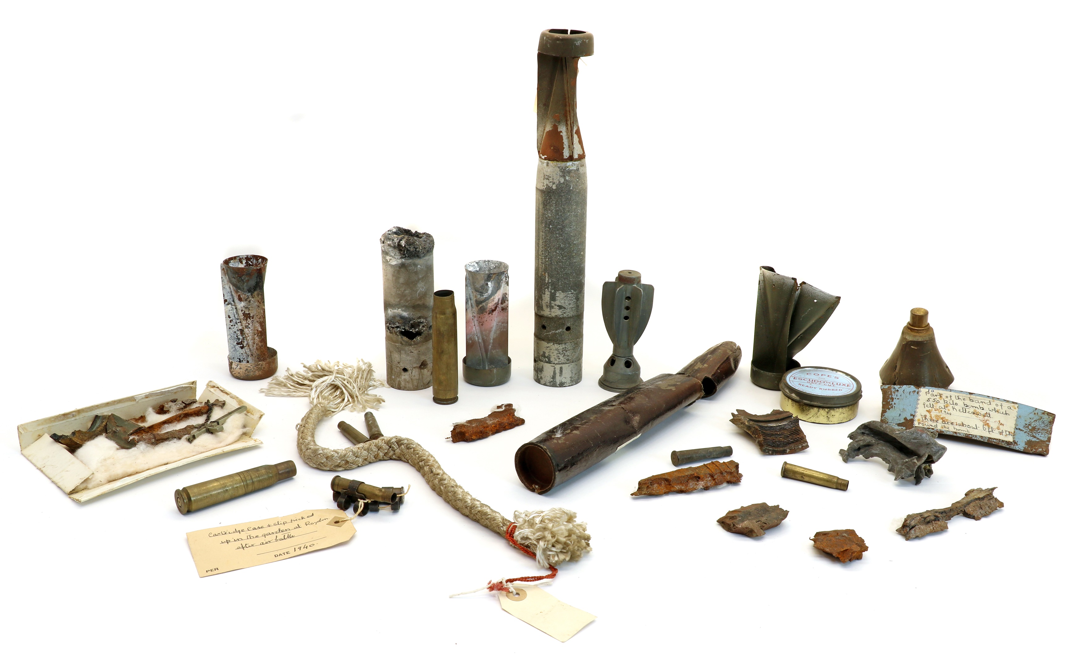Lot 114 - A collection of shrapnel