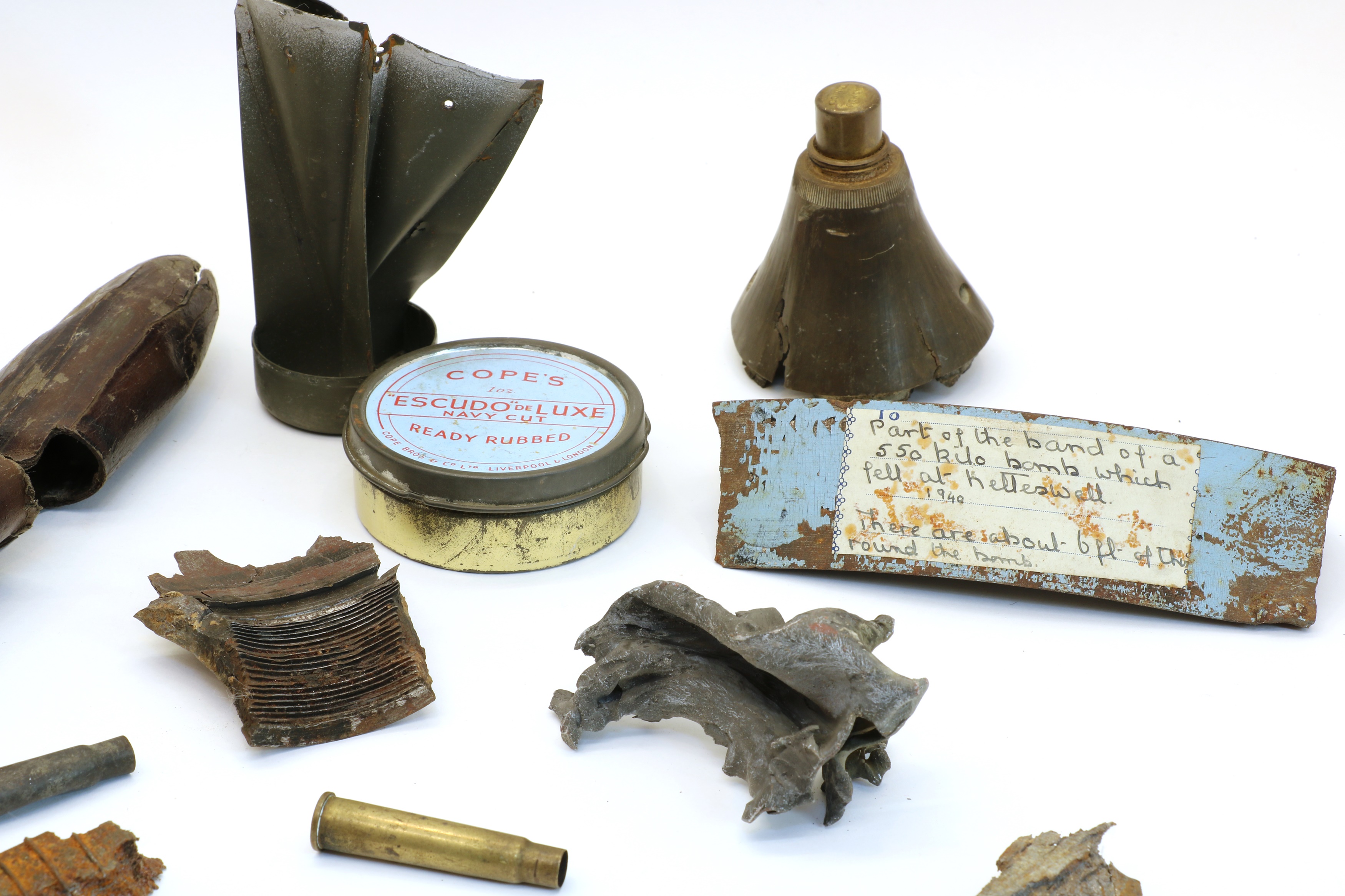 Lot 114 A collection of shrapnel